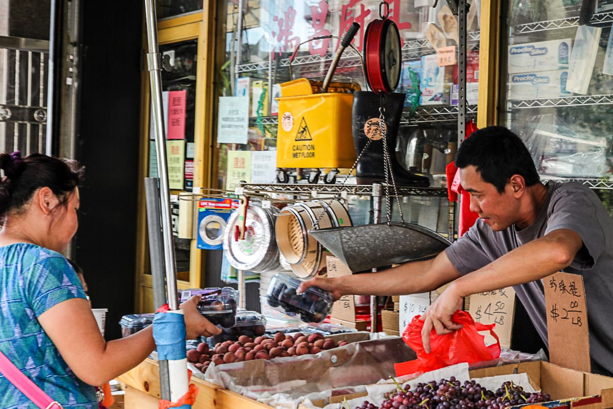 Scène de vie à Chinatown